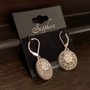 Sapphire Cracker Barrel earrings